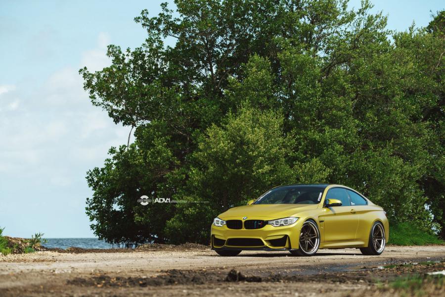  BMW M4 Coupe Gold by TAG Motorsports on ADV.1 Wheels (ADV06TFCS) 2015 года  (фото 6 из 27)